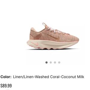 Nike Women's Motiva Linen and Coral Sneakers